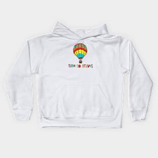 Time to travel Kids Hoodie